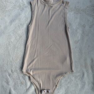 Sleeveless Beige bodysuit